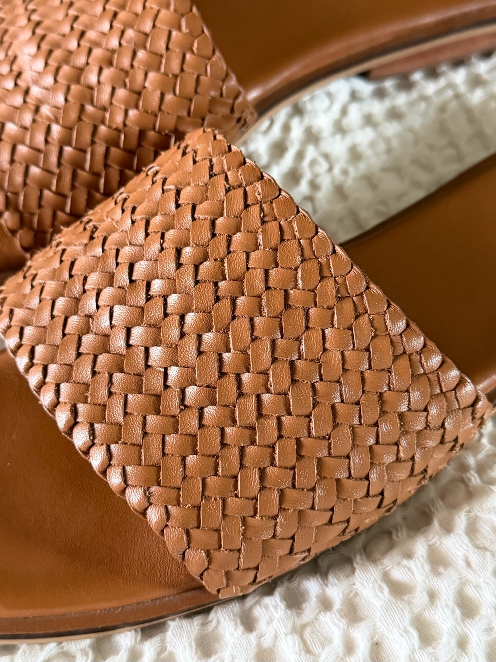 Bembien Mesa Woven Leather Slides Sienna EU 37 - Picture 8 of 13